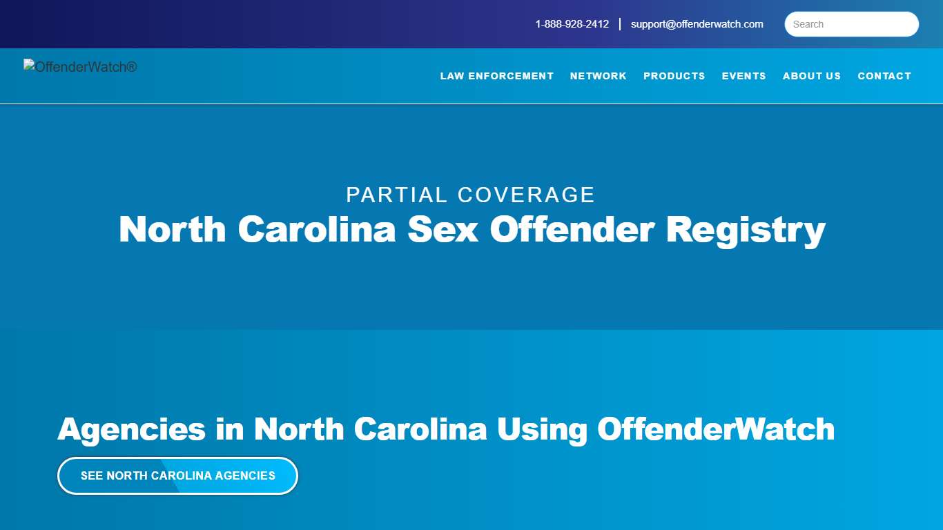 North Carolina Sex Offender Registry OffenderWatch Network